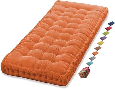 Tuinkussen Bank - Zitkussen Buiten - Buiten Ontspannen - Dikke Vulling - 122 cm - Oranje