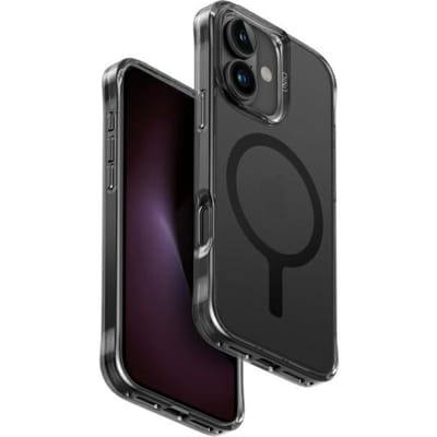 UNIQ LifePro Xtreme iPhone 16 6.1" hoesje Magclick Opladen zwart/frost smoke