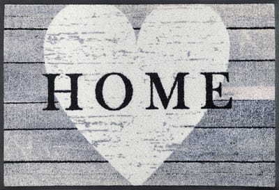 Kleen-Tex Deurmat Wash+Dry Heart at Home - 50 x 75cm