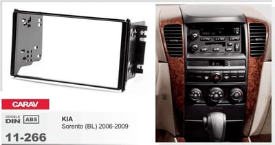 2-DIN KIA Sorento (BL) 2006-2009 inbouwpaneel Audiovolt 11-266