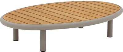 Goossens Salontafel Catch Of The Day - Hout - blank - 125 x 26 x 85 cm