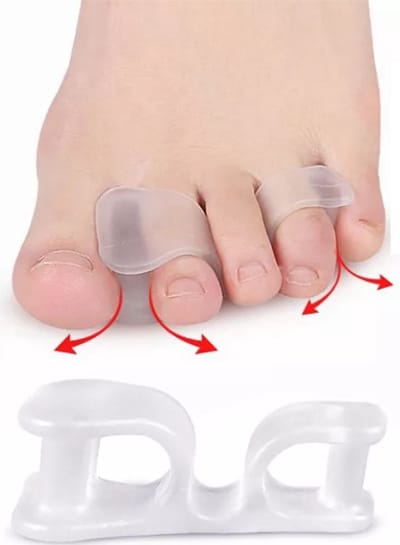 Hallux Valgus - teenspreider - teencorrector - hallux valgus grote teencorrector - grote en kleine teen separator 2 stuks