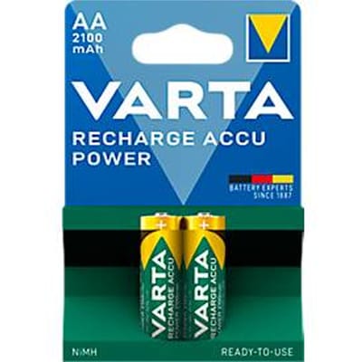 1x2 Varta Rechargeable Accu AA Ready2Use NiMH 2100 mAh Mignon - 2 stuks