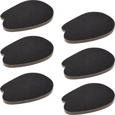 Purepeak Voorvoetkussen Set 6 Stuks - Voorvoet Inlegzooltjes - Zwart - Zooltjes - Schoenverkleiner