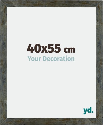 Your Decoration - Fotolijst 40x55 cm - MDF - Blauw Goud Gemeleerd - Mura