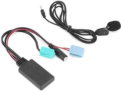 Allecto - Bluetooth Audio Kabel - 6Pin AUX-IN Adapter - Microfoon Inclusief - Geschikt voor Renault - Auto Audio Verbinding - Clio Espace Megane