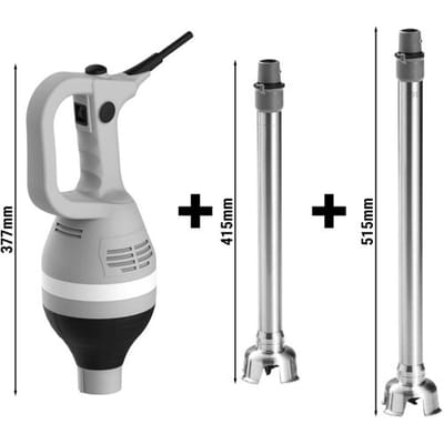 GGM Gastro Stabmixer inkl. Mixstab 350 & 450mm - 430 Watt - 1 Geschwindigkeitsstufe Grijs / Zilver