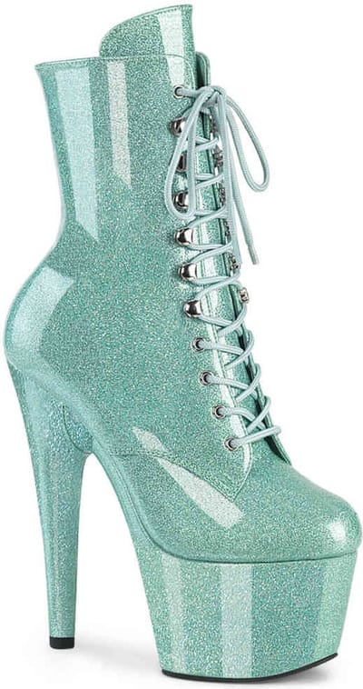 Pleaser - ADORE-1020GP Plateau Laarzen - 35 Shoes - Mintgroen