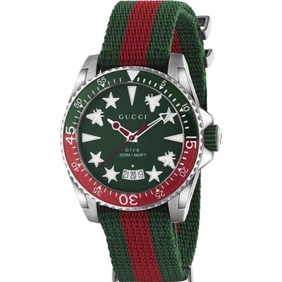 Gucci YA136339 40mm Duikhorloge voor heren - Stijlvol en robuust
