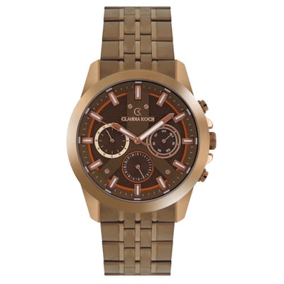 ClaudiaKoch CK 4313 Brown Analog Chrono Stainless Steel