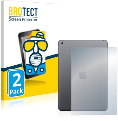 BROTECT - Screenprotector voor Apple iPad 10.2" 2021 (Achterkant, 9 Gen.) - Folie Beschermfolie matte 2 Stuks