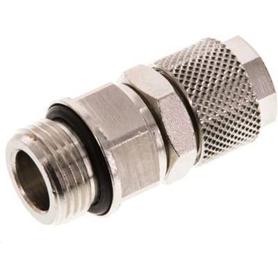 12x10 & G3/8'' Vernikkeld Messing Rechte Opsteekkoppeling Buitendraad