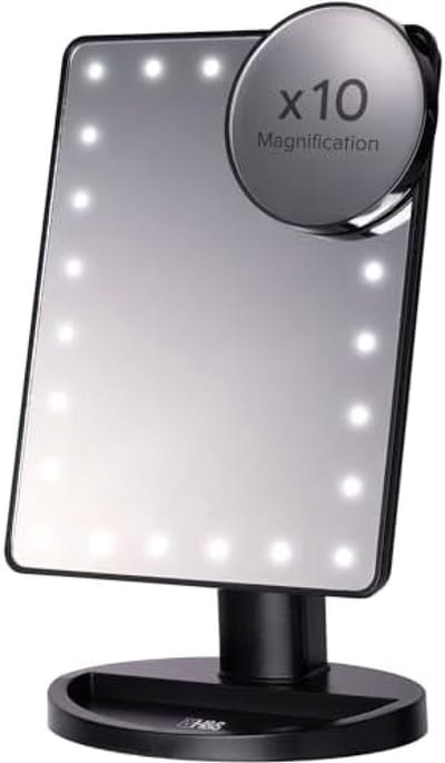 PromoHome Make-up Spiegel met LED Verlichting en Vergrotingsfunctie