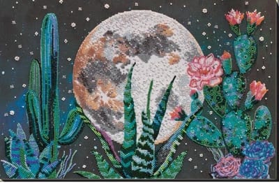 Borduurpakket KRALEN - NIGHT IN THE DESERT - ABRIS ART - 42 x 28 cm