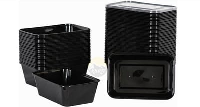 KURTT 100 stuks, 650ml Meal prep bakjes (stevig en flexibel), Maaltijdbakjes, 1-voudig, magnetronbakjes, prep meal bakjes, herbruikbaar plastic bakje - magnetronbestendig, vaatwasmachinebestendig en herbruikbaar, klik dekselsluiting, BPA-vrij