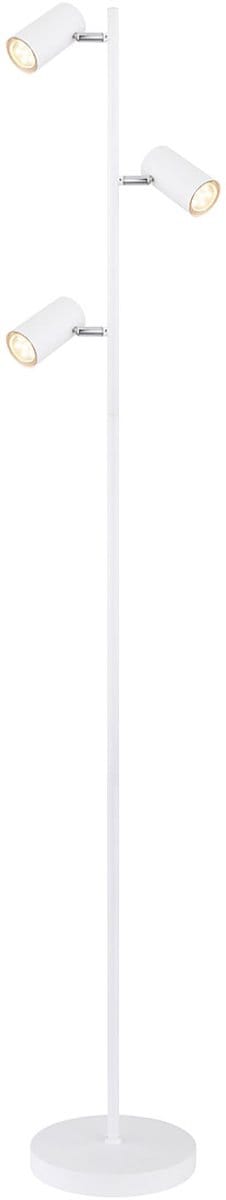 Globo - vloerlamp - Robby - wit - metaal - GU10 - 57910SW