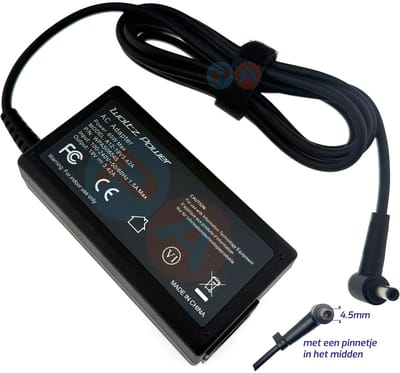 65W Laptop Oplader geschikt voor Asus ExpertBook B1400CBA B1400CEA - 4.5x3.0mm Center Pin