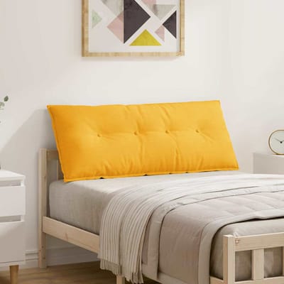 vidaXL - Rugkussen - Licht - Geel - 120 - x - 50 - cm - Corduroy - stof
