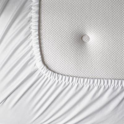 KOALA HUG Hoeslaken 100% Tencel lyocell satijn, sneeuwwit 90x200x30 – Temperatuurregulerend | Ventilerend & Absorberend | Anti-allergie & Hypoallergeen | Frisruikend | Zacht voor huid & haar | 100% Plantaardig | Plasticvrij