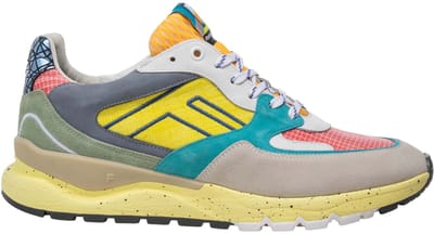 Floris van Bommel - DE TREENER 06.03 - Lage sneakersVrije tijdsschoenenHeren sneakers - Kleur: Geel - Maat: 44
