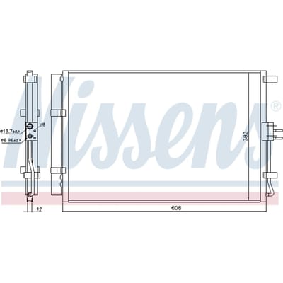 Condensator, airconditioning NISSENS 940573