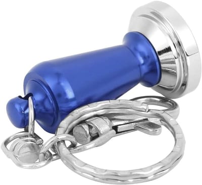 Koffie Sleutelhanger - Mini Tamper - Koffie Bereiden - Roestvrij Staal - 4.5x2.2 cm - Donkerblauw