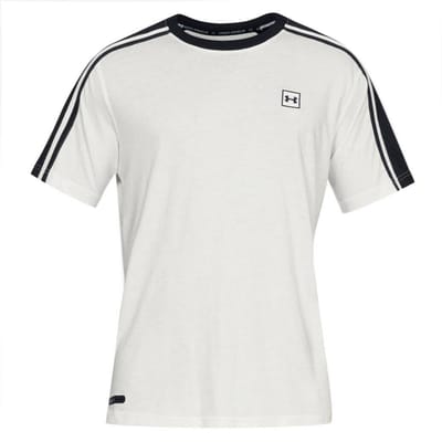 Under ArmourUnstoppable Stripe T-shirt Wit - Heren