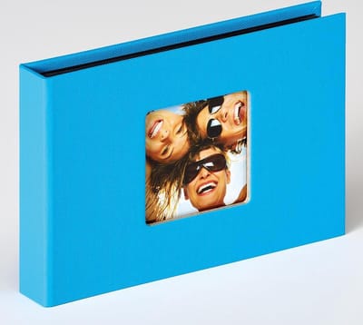 Walther Fun - Fotoalbum insteek - 36 foto's 10x15 cm - Oceaan blauw - Linnenstructuur