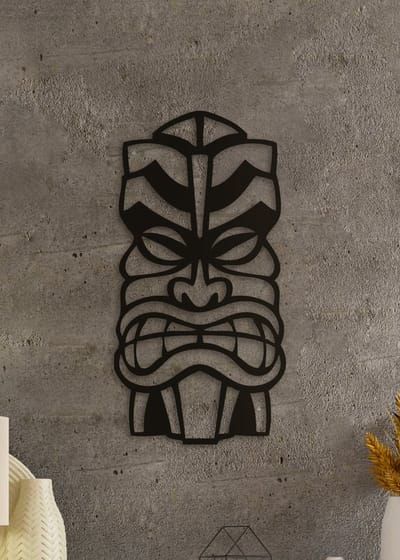 Wanddecoratie | Tiki masker - M (21x40cm)