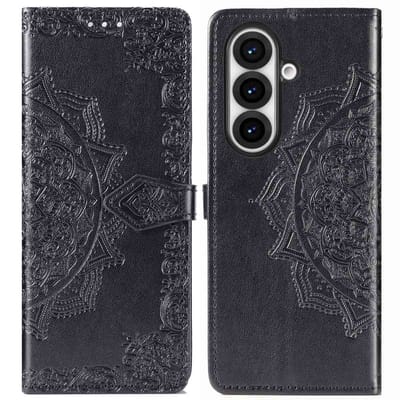 imoshion Hoesje - Geschikt voor Samsung Galaxy Z Fold 7 - Mandala Bookcase - Zwart