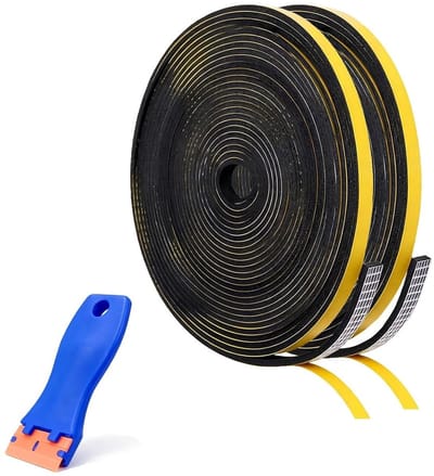 Hechtende Kit voor Kookplaten, 6 mm x 3 mm x 10 m – Ideale Oplossing voor Inductie- en Keramische Kookplaten, Inclusief Schraper en Waterdichte Afwerking