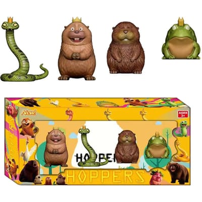 8 Stuks Pixar Hoppers Bever Transformatie Plan Actiefiguren Schattig Cartoon PVC Model Speelgoed Cadeau ontworpen voor Kinderen