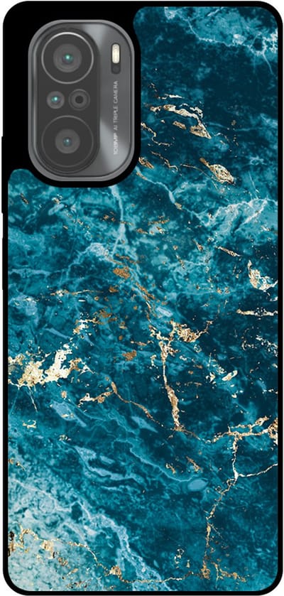 Smartphonica Telefoonhoesje Geschikt voor Xiaomi Mi 11i met marmer opdruk - TPU backcover case blue marble design - Blauw geschikt voor Xiaomi Mi 11i