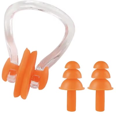 Scoby - Zwemoordoppen - Neusklem Set - Swim Gear - 3-Delig - Universeel - Oranje