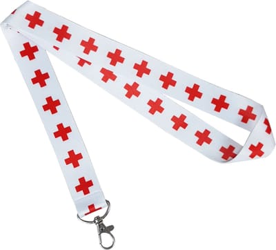 Zorg Kruis - Lanyard 48 cm - Sleutelkoord - Verpleegster Accessoires - Zorg - Keycord Medisch
