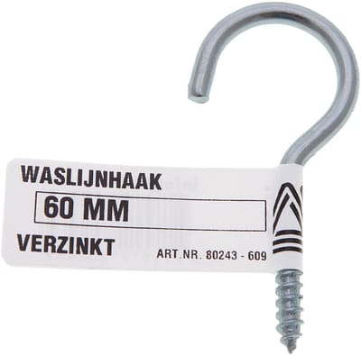 Deltafix - Waslijnhaak verz 80mm