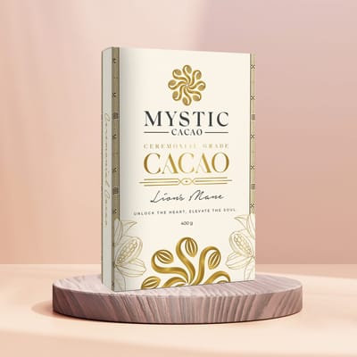 Ceremoniële Cacao Pasta Lion’s Mane (Mystic Cacao) 400g - Ceremony / Ceremonial Grade