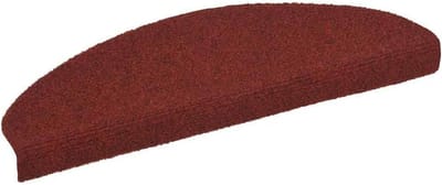 Zelfklevende trapmatten 5 stuks 65x21x4 cm naaldgeperst rood