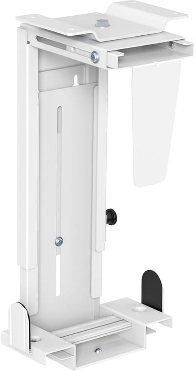 SOTECH PC-houder II met 360 graden rotatie (hoogteverstelling 300-533 mm, breedteverstelling 88-203 mm, met diefstalbeveiliging, draagvermogen tot 10 kg, wit)