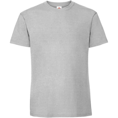 Fruit Of The Loom Heren Ringgesponnen Premium T-Shirt (Zink)