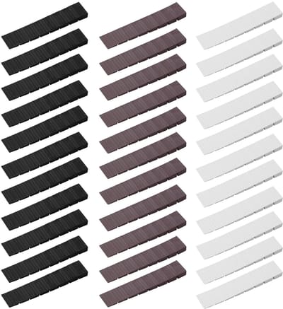 Dailygoods- Meubelwiggen Set van 33 - Verstelwiggen - Compensatiewiggen - Onderlegwiggen - Kunststof - Lichtgewicht met geribbelde onderkant - Meubelonderleggers