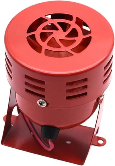 Mini Sirene Hoorn - Luchtalarm Luidspreker - Voertuig Alarm - Krachtige 110dB - 12V - Rood
