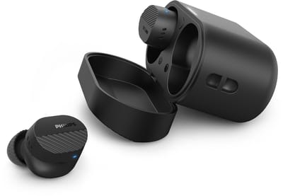 PHILIPS TAT5000BK/00 oordopjes - Perfect, natuurlijk geluid Noise Canceling Pro (Ruisonderdrukking) - 40 uur afspreeltijd - Multi-Point verbinding - App control - 6-mic-technologie - Betrouwbare pasvorm voor in het oor - Zwart