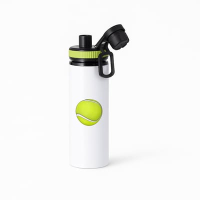 Hacebo® - Tennisbal waterfles met draaidop groen - Tennis - Tennissers - Sport - balsport - raket - water fles - 850ML