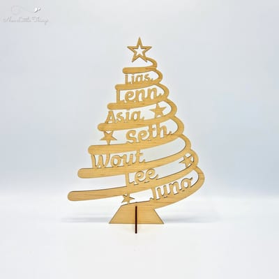 [Nice Little Things] - Familie Kerstboom - Hout - Esdoorn