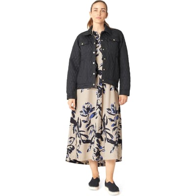 Ilse Jacobsen Ally03 Quilt Jackets Dark Indigo Maat: 34 | Jassen Outlet | Dames | Zwart