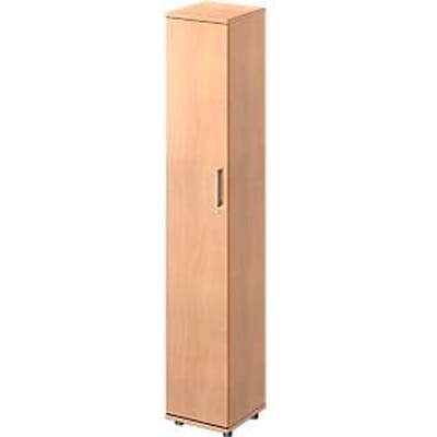 Schäfer Shop  Genius Vleugeldeurkast TETRIS WOOD, 6 ordnerhoogten, B 400 x D 421 x H 2270 mm, hoogte incl. glijders, deur links, beukenpatroon