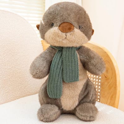 26 cm Otter Dier Zachte Pop Kussen Grappig Simulatiespeelgoed Voor Kantoor En Huisdecoratie Ideaal Baby Verjaardags- Of Kerstcadeau about 25cm