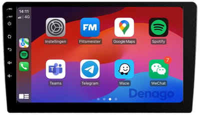 CarPlay autoradio geschikt voor Toyota Yaris | 1999 t/m 2005 | Android 13 | 9 inch | Draadloos Apple CarPlay & Android Auto | 2GB + 32GB | QuadCore processor | Denago DNG-A350 | 2025 model | 1999 2000 2001 2002 2003 2004 2005 | Bluetooth & Wifi