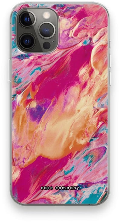 Case Company® - Hoesje geschikt voor iPhone 12 Pro Max hoesje - Pastel Echoes - Soft Cover Telefoonhoesje - Bescherming aan alle Kanten en Schermrand